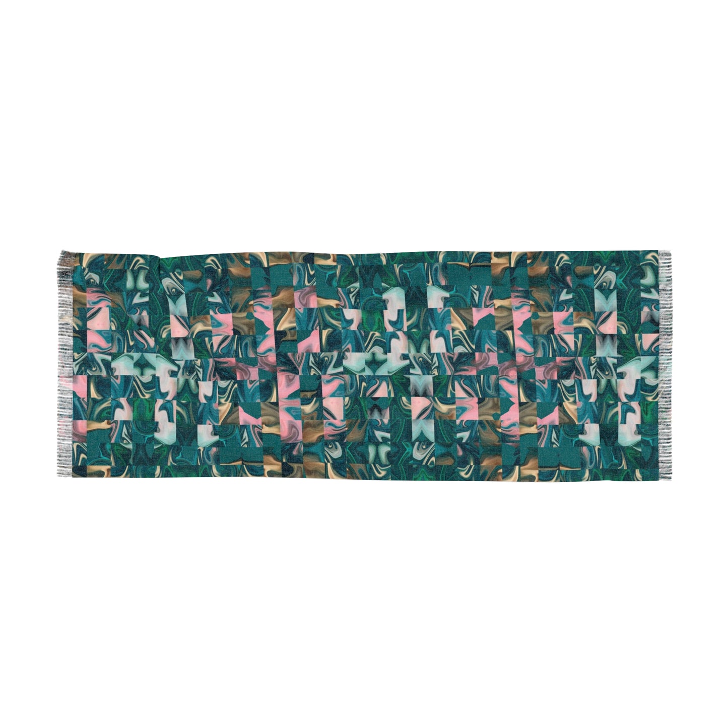 Garden Party Teal Light Scarf