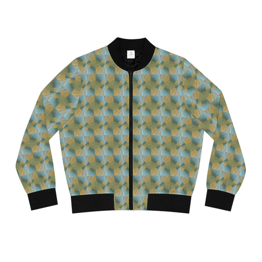 Waterlilies All Over Print Women's Bomber Jacket