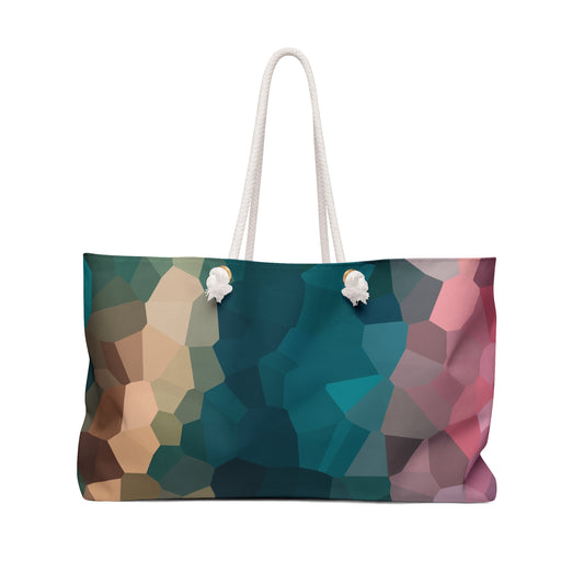 Garden Party Teal 7 Weekender Bag