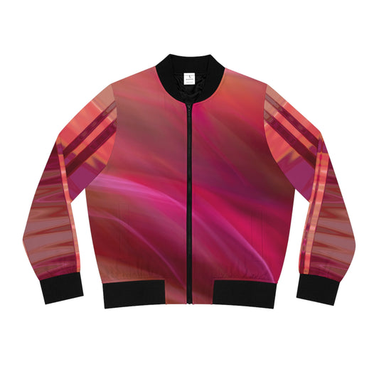 Shocking Pink Women's Bomber Jacket