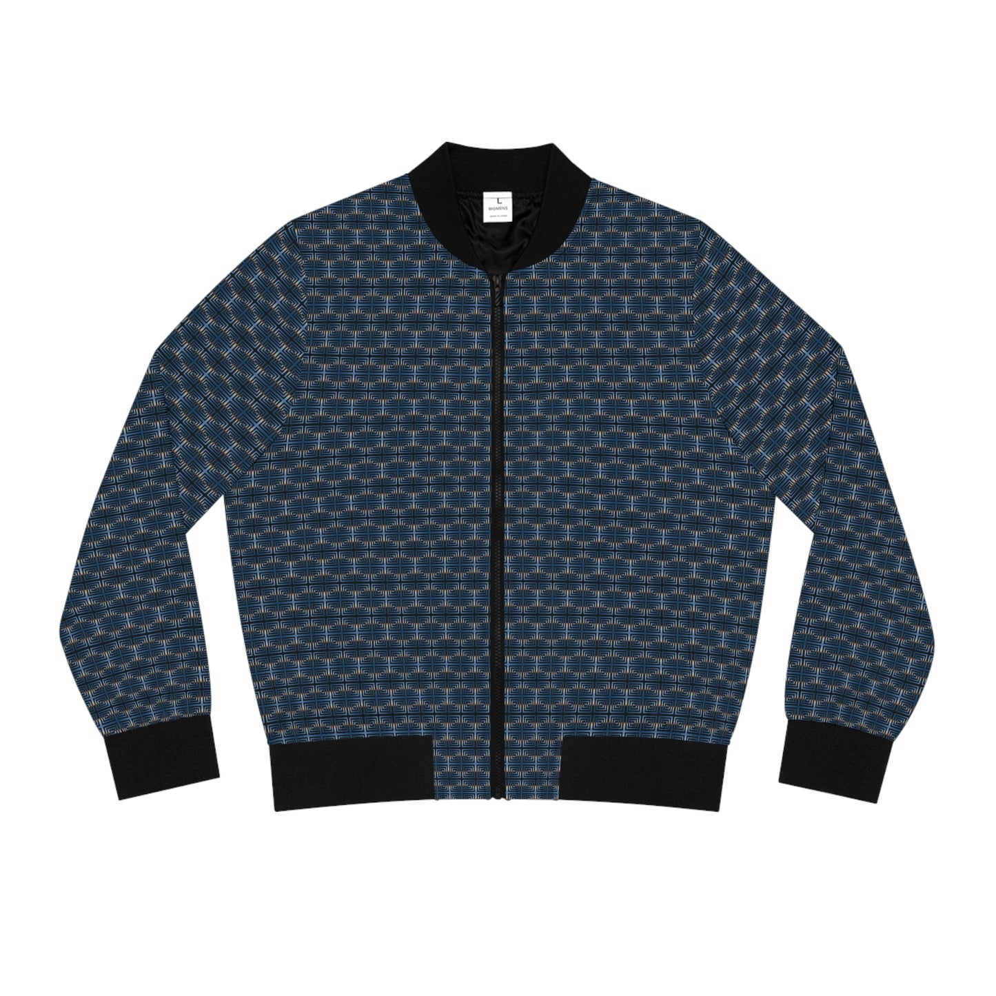 Morning Commute All Over Pattern Women's Bomber Jacket