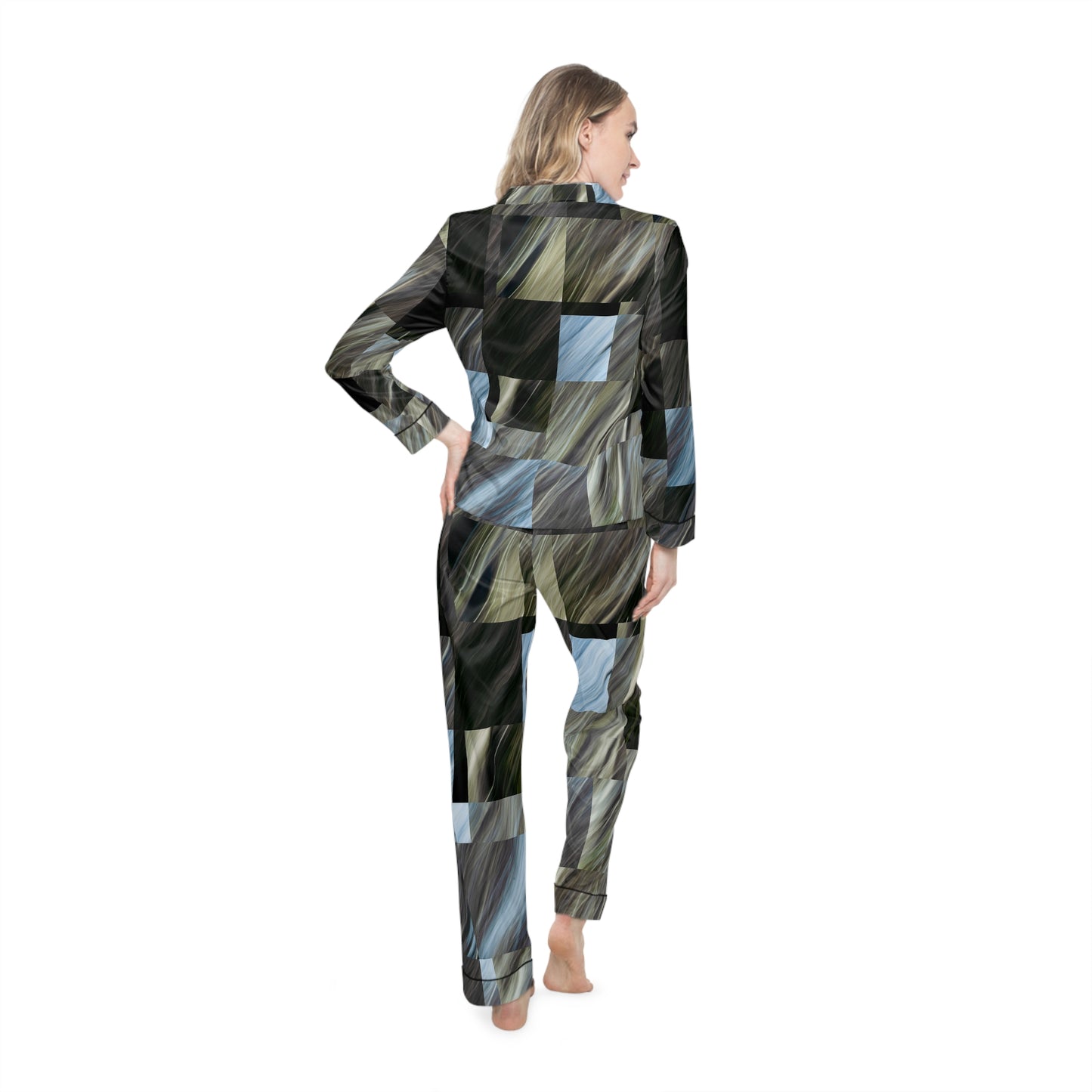 Midnight Women's Satin Pajamas