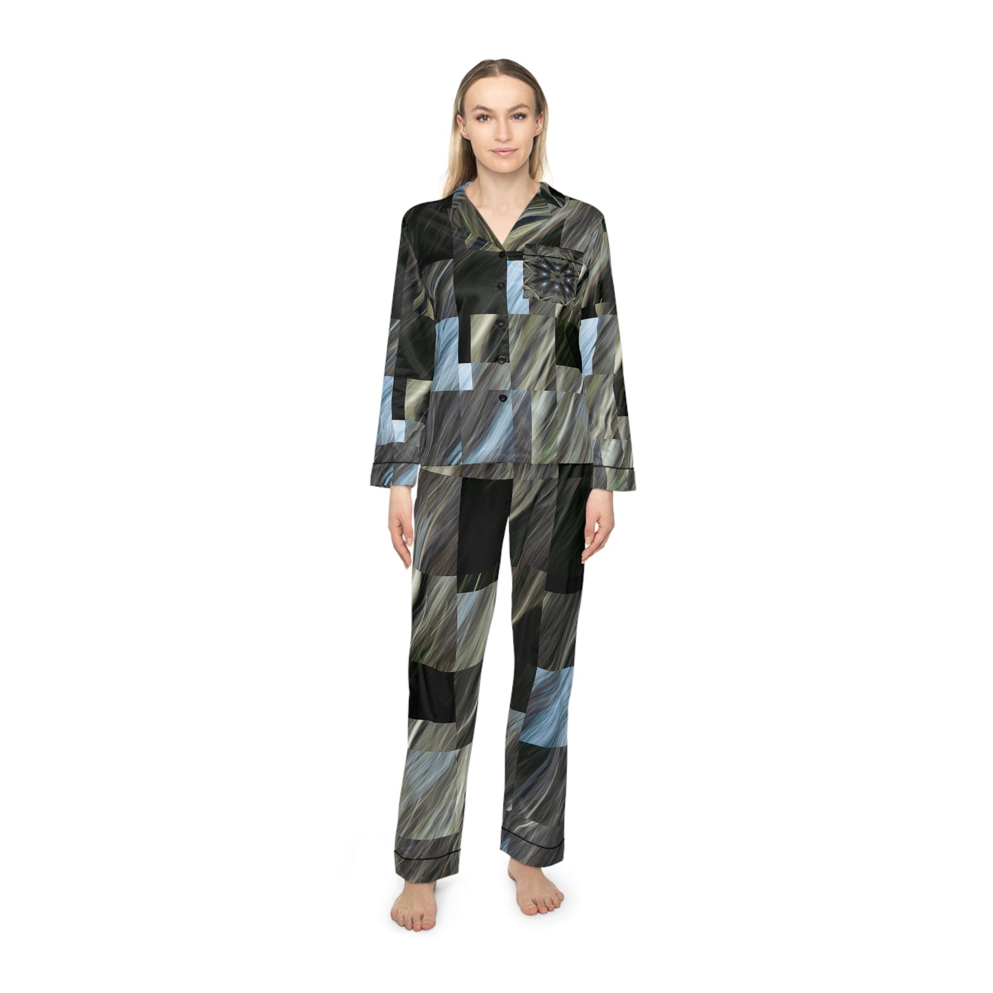 Midnight Women's Satin Pajamas