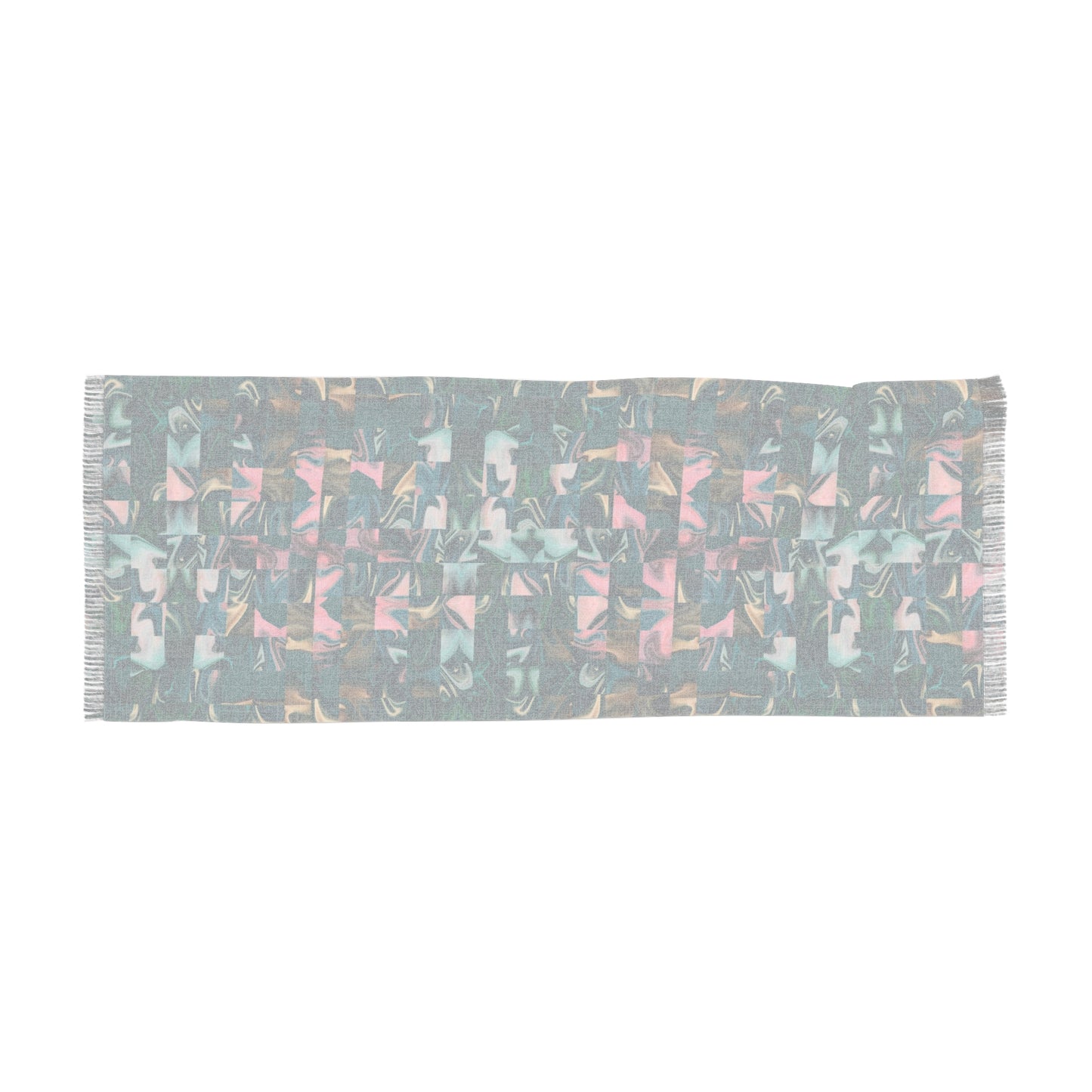 Garden Party Teal Light Scarf